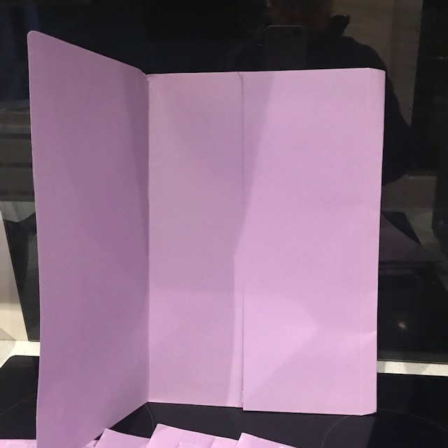 New !5  Purple  Document Folders  /Wallets