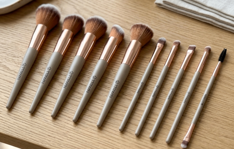 10PCS Professional Makeup Brush Set Synthetic Kabuki Face Eye Foundation Brushes TTRWIN