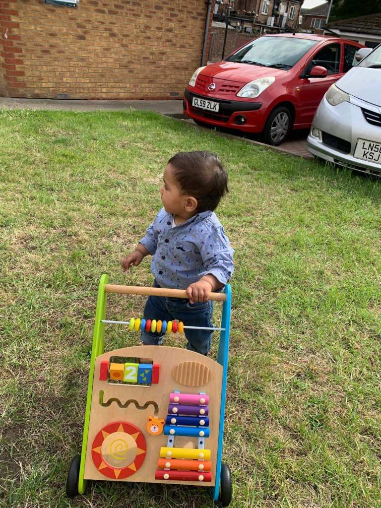 Wooden Baby Activity Walker – Good Condition