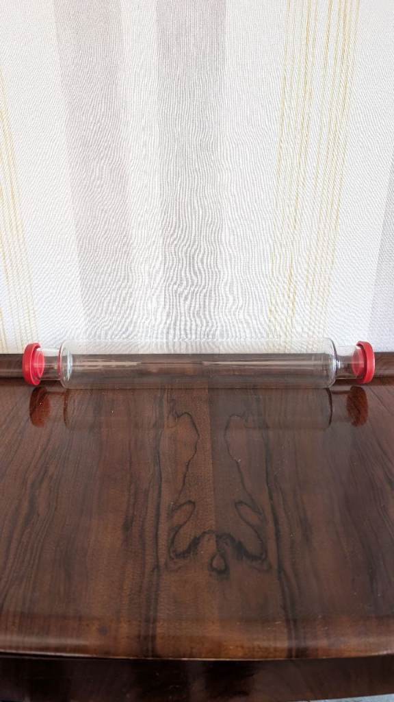 Vintage Pyrex clear glass rolling pin