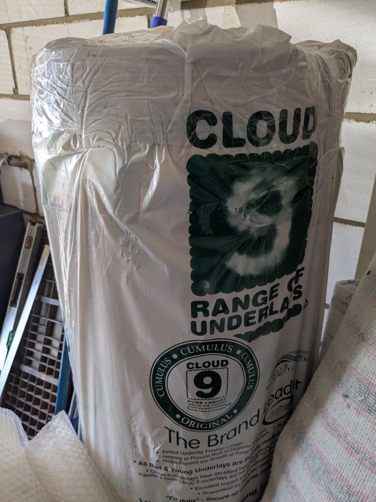 Cloud 9 Cumulus Carpet Underlay - New Roll and a bit extra!
