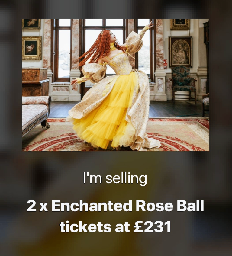 2x Tickets to Mystic Fate Enchanted Rose Ball Sunday