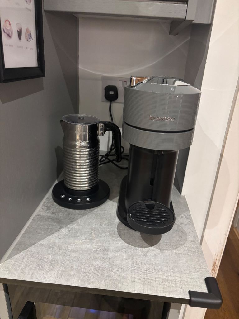 image for Nespresso coffee machine and milk frother 