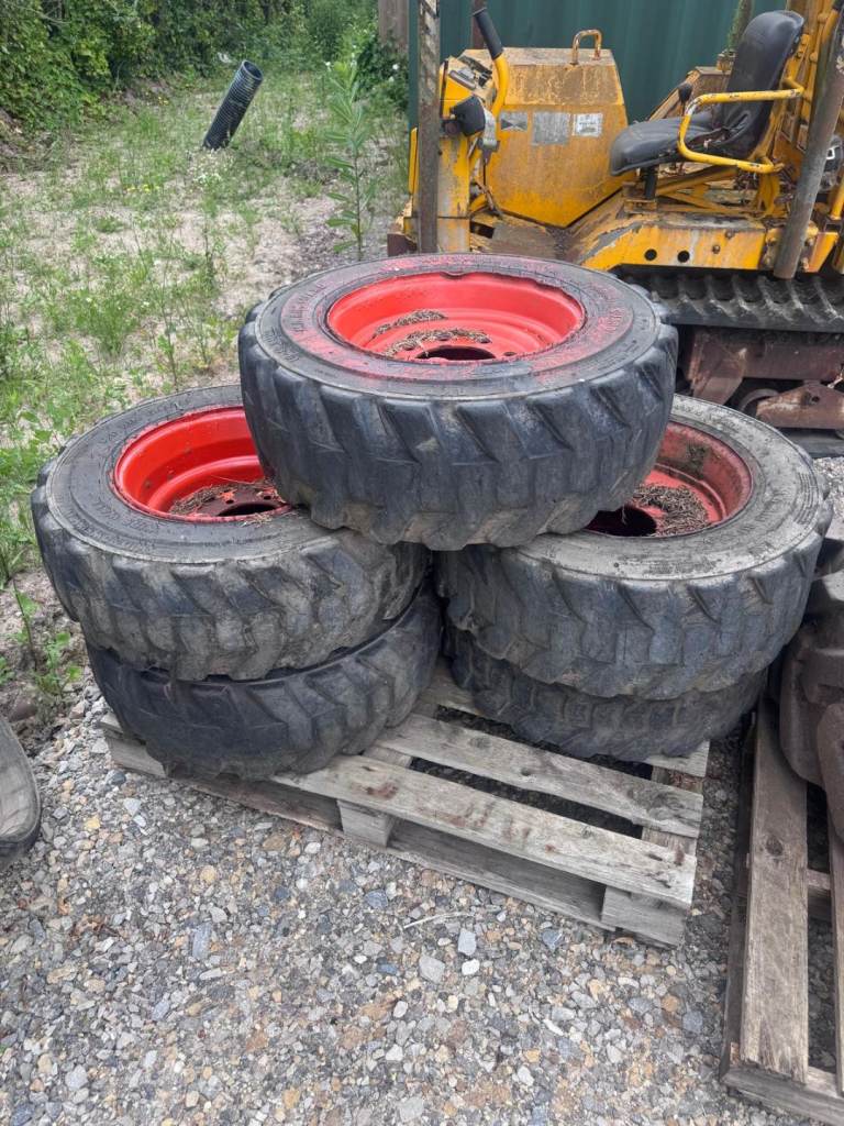 BOBCAT WHEELS AND TYRES GOOD USEABLE CONDITION COLLECTION SUTTON COLDFIELD 