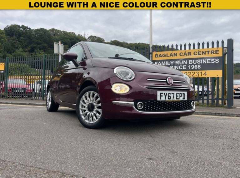 2017 Fiat 500 1.2 Lounge 3dr HATCHBACK PETROL Manual