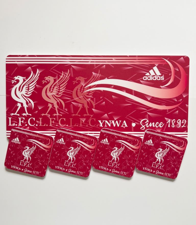 Adidas Liverpool FC Coasters &  Team Plaque- As Good As New #LFC #football #xmasgift