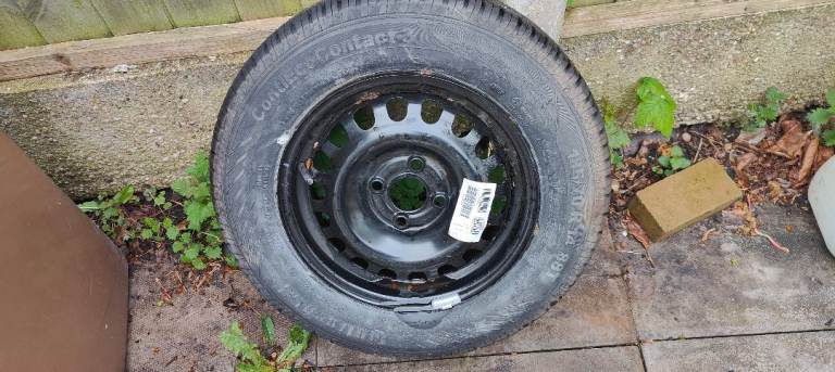 Vauxhall Corsa c/ d 14 steel wheel with new tyre spare 