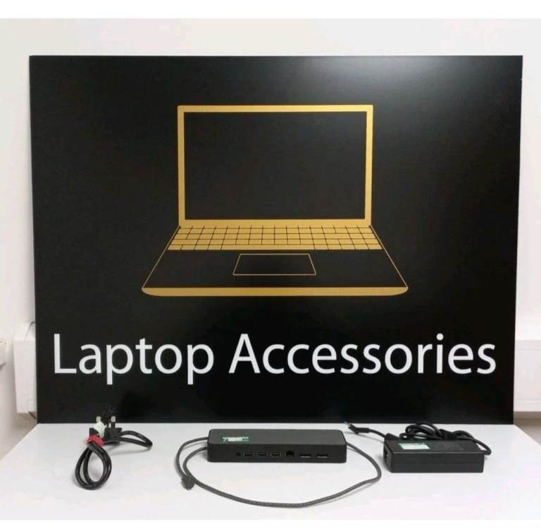 HP Universal USB-C USB C Dock Docking Station + 90W PSU / Charger L12769-001
