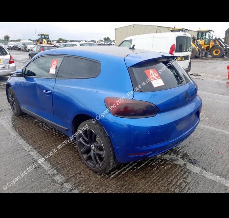 VOLKSWAGEN SCIROCCO 3DR PARTS FOR SALE IN BLUE LR5Z 2011