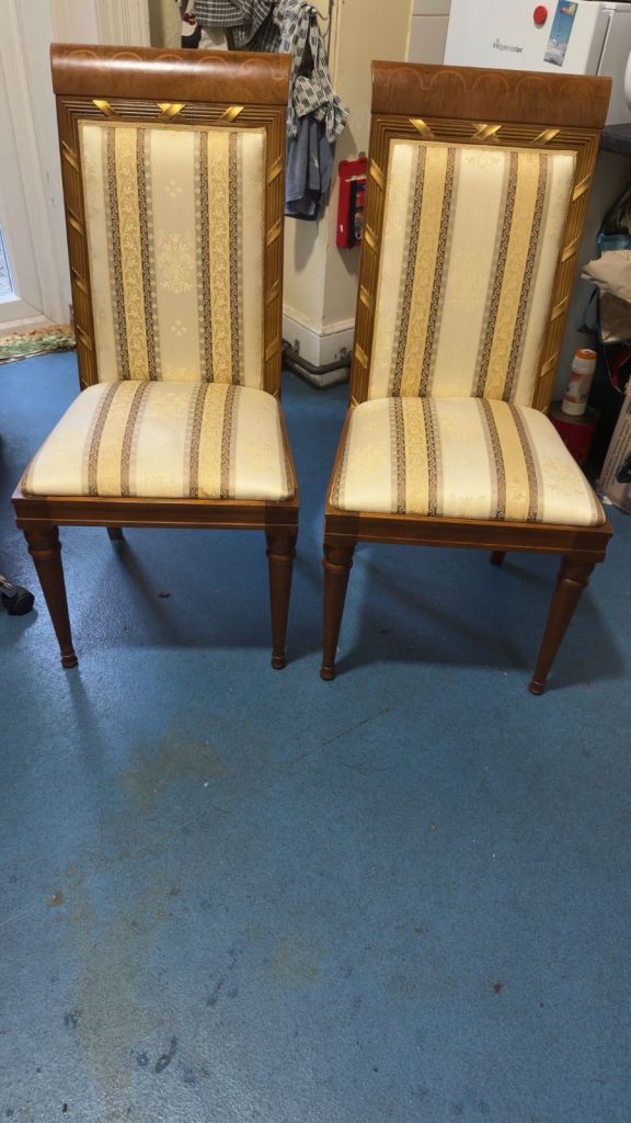 Dining Chairs / Upholstery – Good Condition