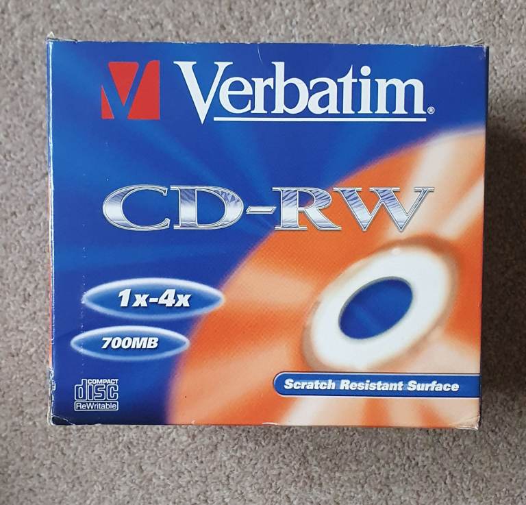 Verbatim 10 rewritable CDs NEW