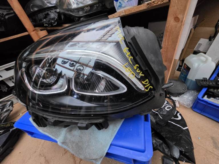 MERCEDES GLC X253 FRONT DRIVER SIDE XENON led headlight 2018 Breaking Parts 