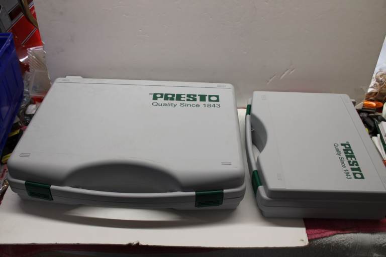 x2 Tekno Plastic carry cases for tool storage components equipment Large Medium New