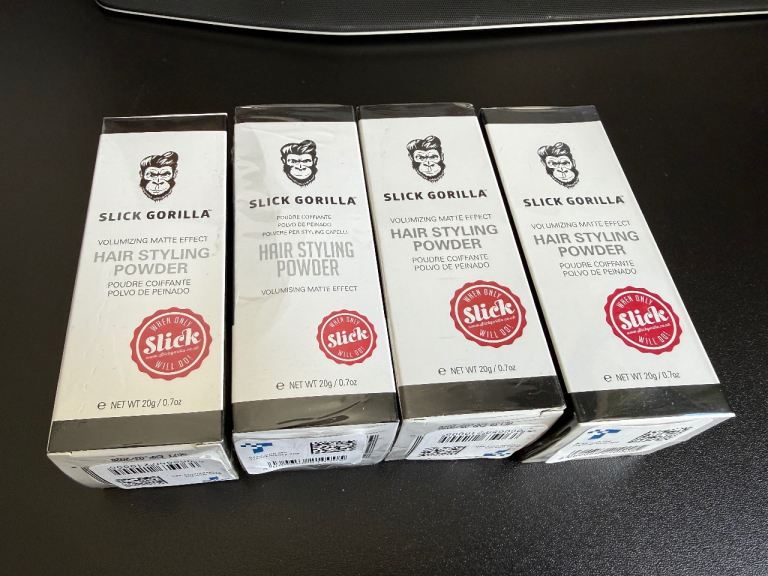 4x Slick Gorilla Hair Styling Powder – Brand New & Sealed