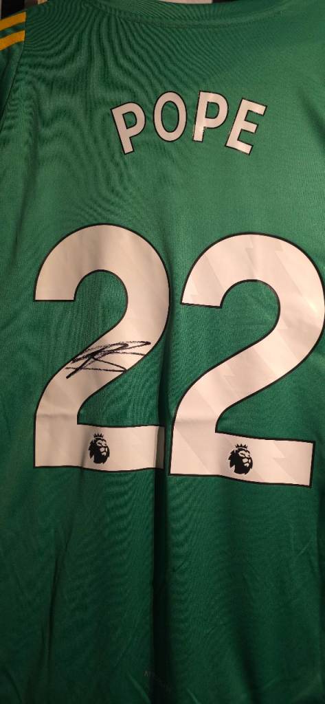 Nick Pope Signed Newcastle United Shirt inc COA 
