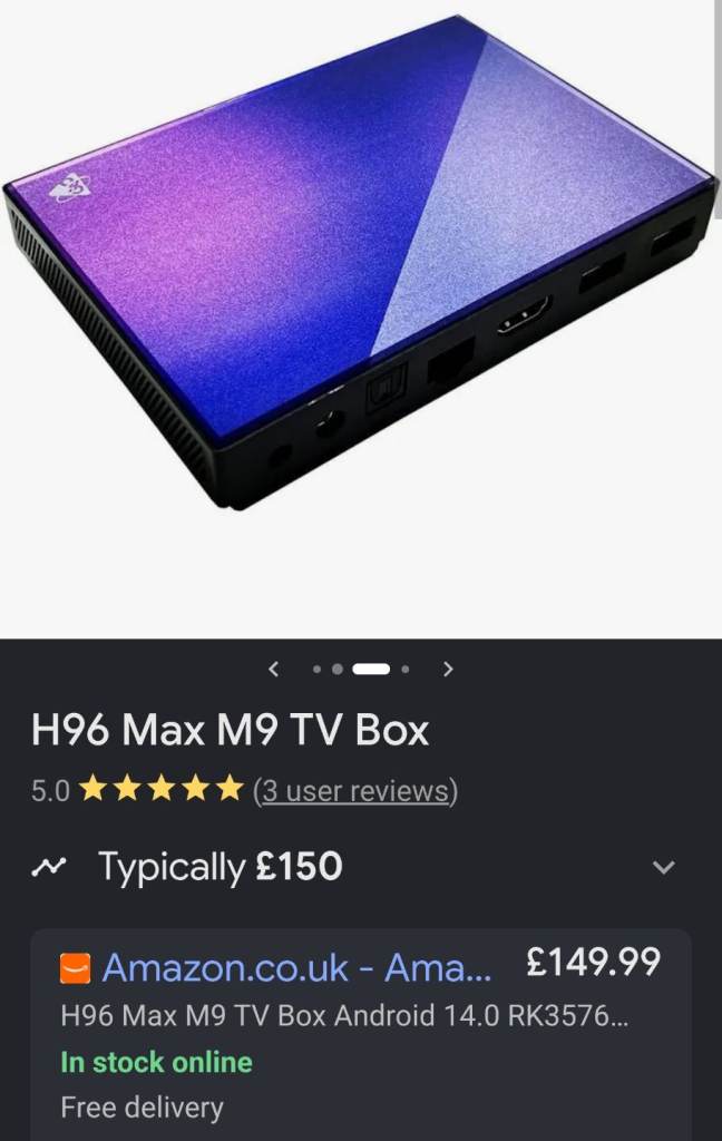 H96 Max M9 android TV box 