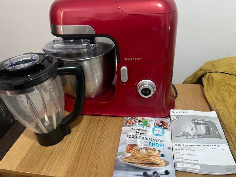 SilverCrest Food Processor & Blender with Attachments – Good Condition