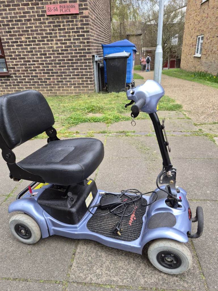 Compact Mobility Scooter - Blue, Good Condition