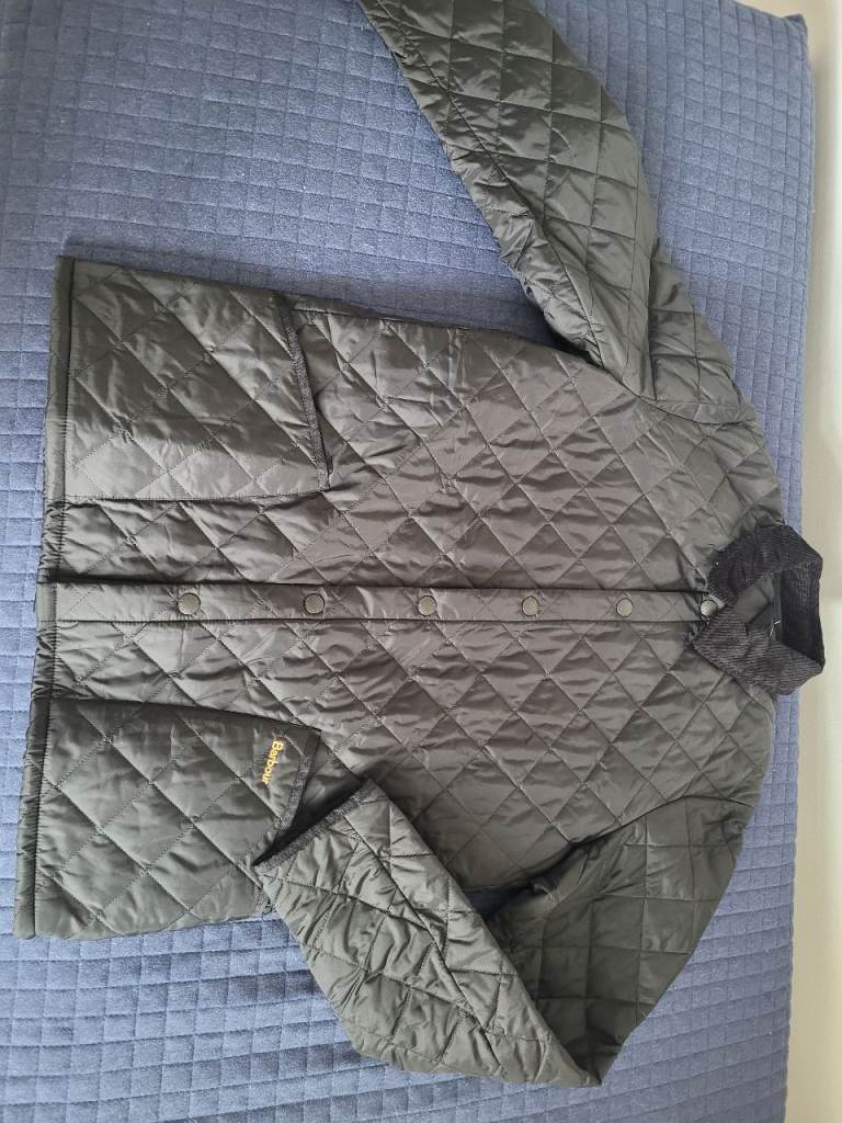 Man quilted barbour jacket Large size