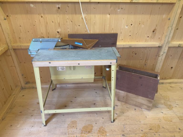 Scheppach Electric Table Saw 3 extra blades & sawdust box DIY. Woodworking Tool. 