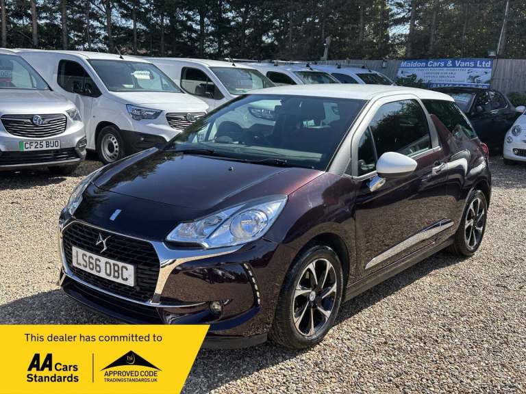 2016 DS Automobiles DS 3 1.2 PureTech Elegance EAT6 Euro 6 (s/s) 3dr HATCHBACK Petrol Automatic