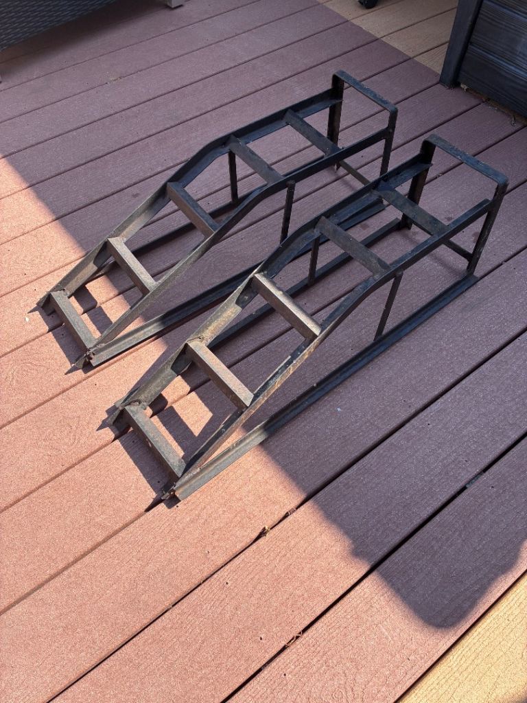 Heavy duty car service ramps