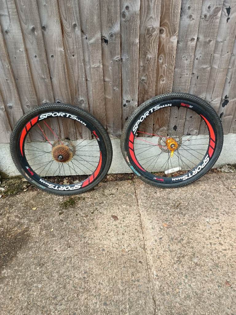 Pair 26in Harryier sportsman wheels and tyres