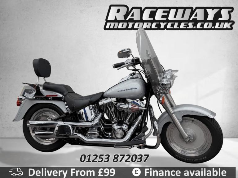 HARLEY-DAVIDSON FLSTFI FAT BOY 2006 06 REG 13,231 MILES 1450CC SILVER