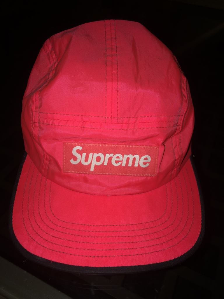 Red supreme box logo summer camp hat 