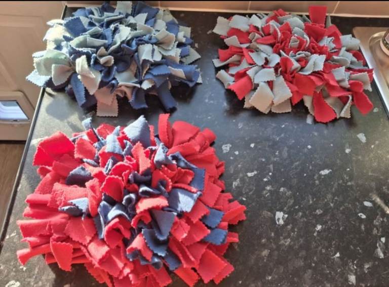Pet feeding snuffle mats 