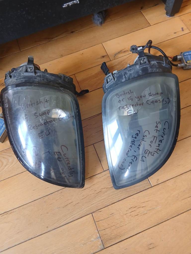 Leeds,Yorkshire. Matching pair of Fiat Barchetta headlamps in excellent condition. £400 the pair.