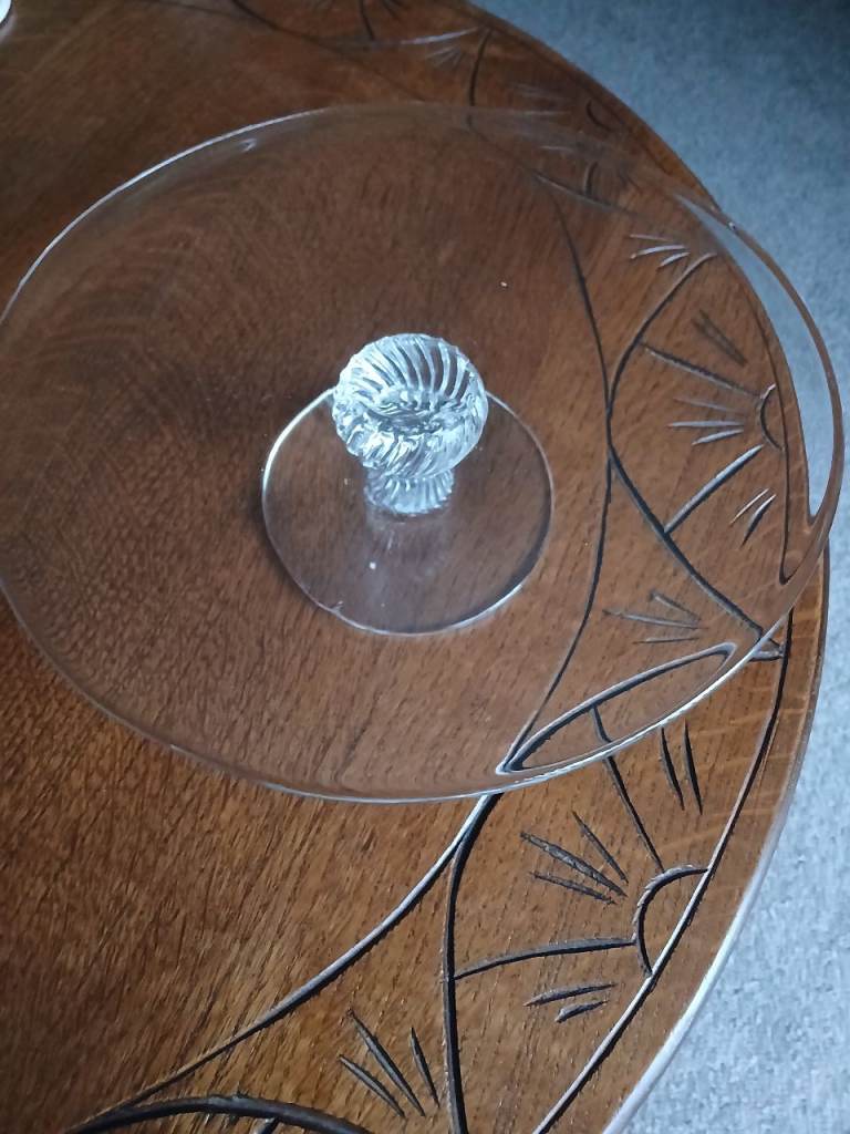 Dartington crystal cake standke stand