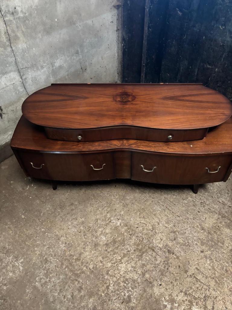 Vintage Wooden Dressing Table with Drawers – Good Condition