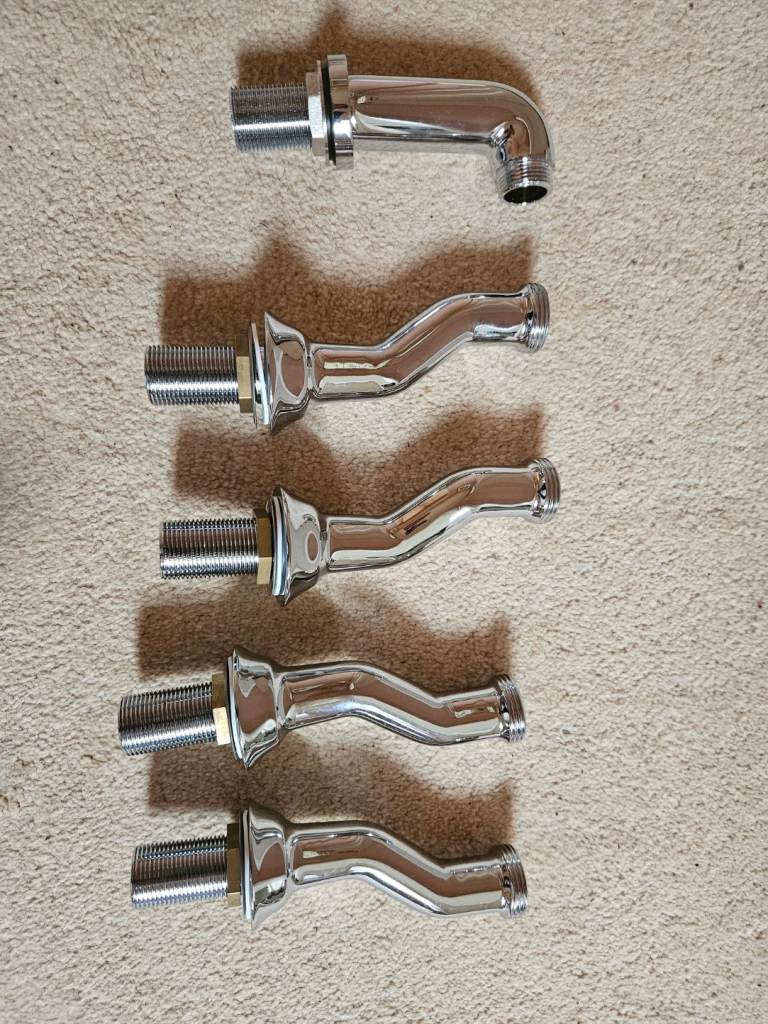 Assortment of Chrome Shower mixer Bath pillar legs