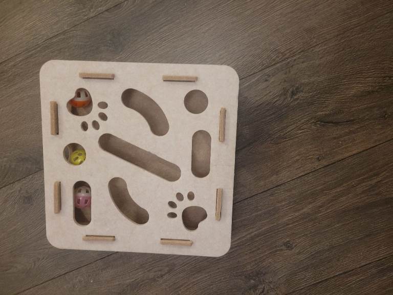 AMAZING cat toy maze. 