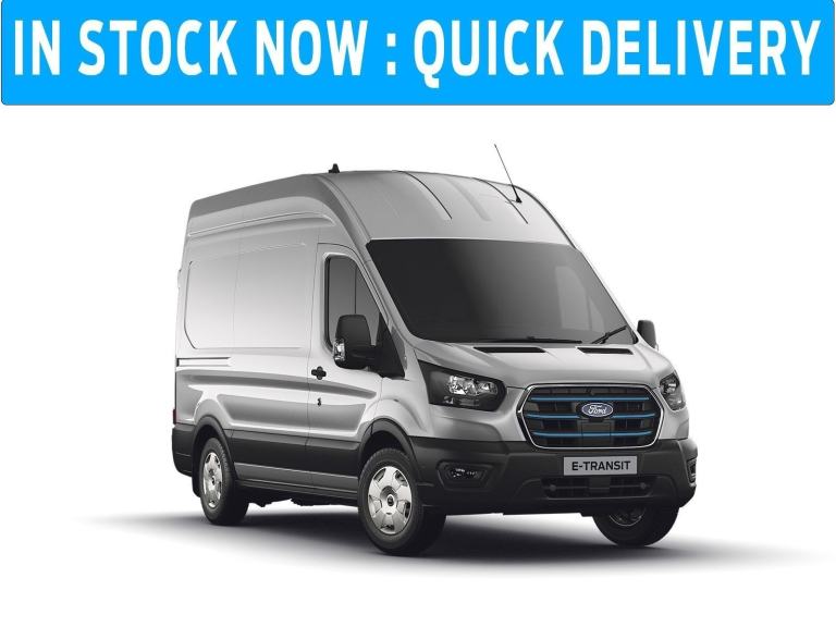 NEW ELECTRIC Ford E-Transit Trend Van L3 H2 1.7 68kwh 184ps AUTO Moondust Silver