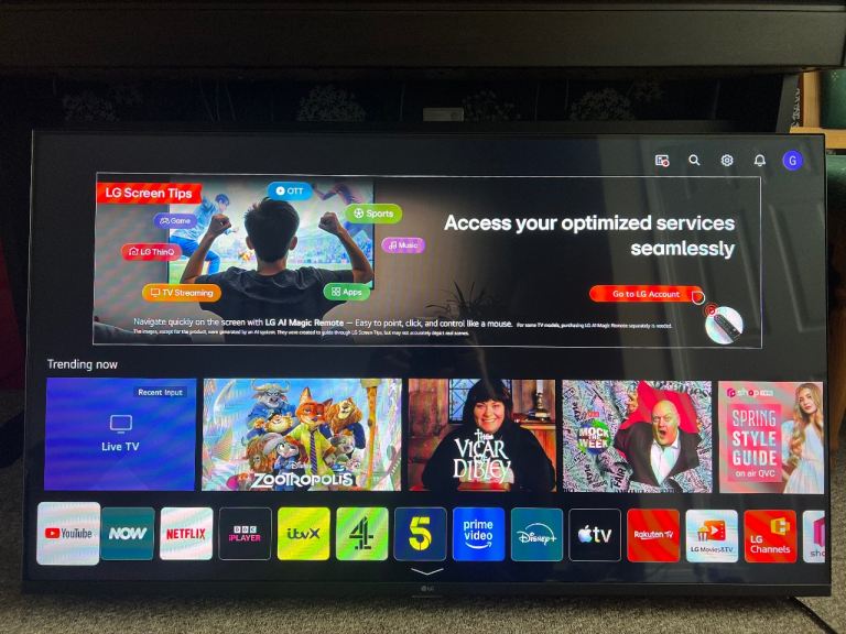 LG 43” 4K Smart TV – 6 Months Old, Like New