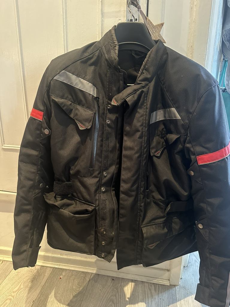 Motorcycle 2 piece waterproof textile suit