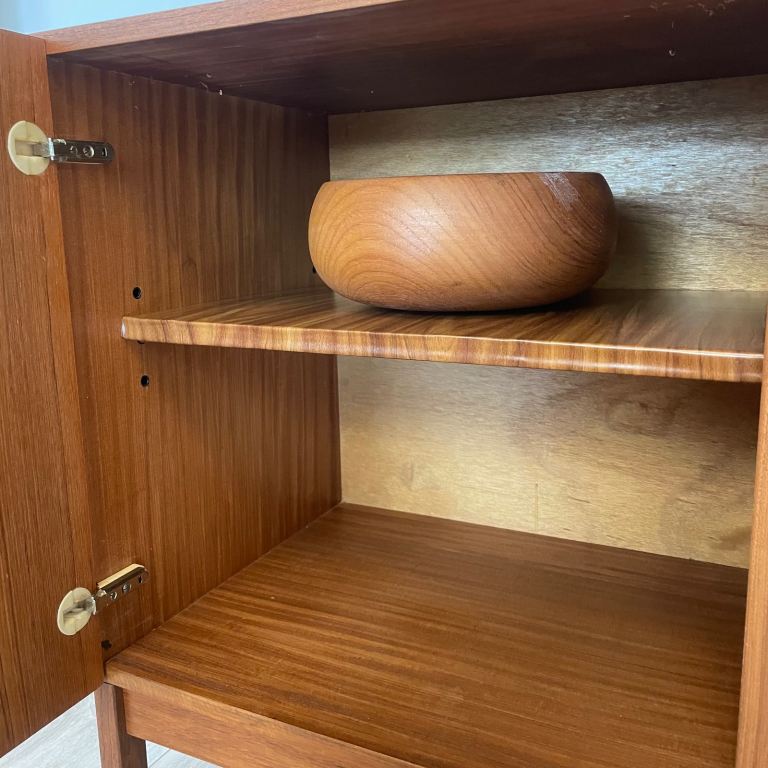 Mid century teak sideboard / record cabinet / TV unit in Danish style