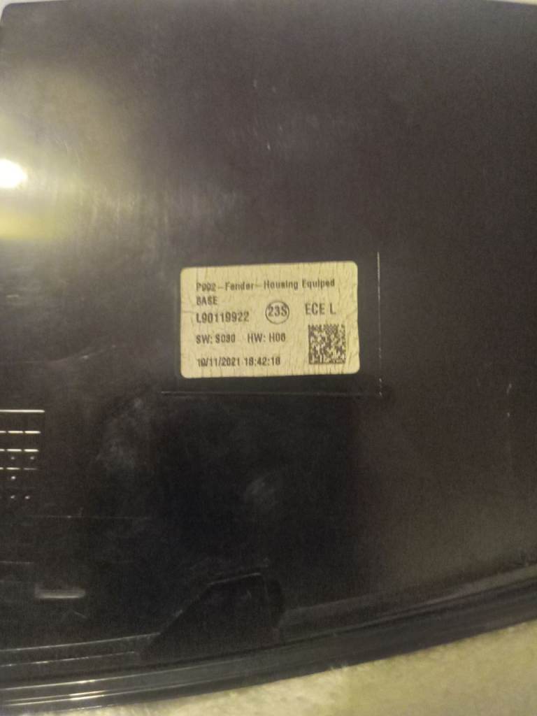 Porsche rear left light