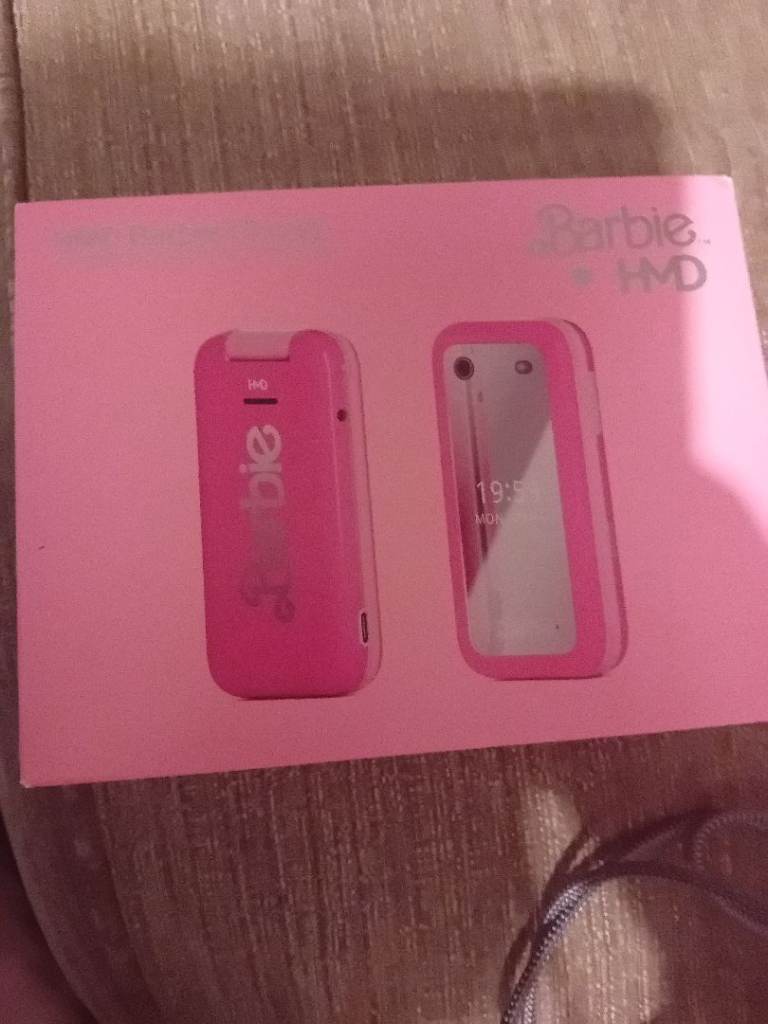 Barbie flip phone 