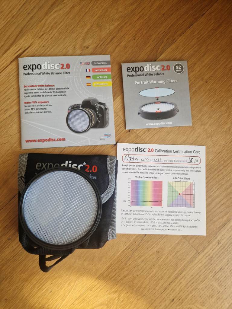 expodisc 2.0 professional white balance filter