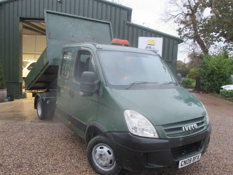 2008 Iveco Daily 35C 15 LWB Crew Cab 3750 WB Heavy Duty TIPPER NO VAT 7 SEATS NA Diesel Manual