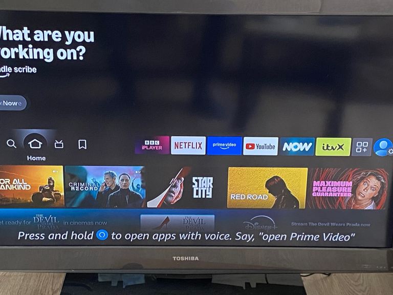 Toshiba 39-inch TV with Built-in Firestick Apps, Good Condition