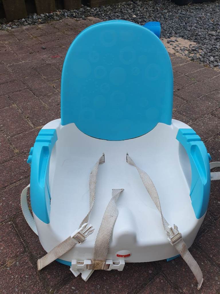 Baby Booster Seat - Blue & White