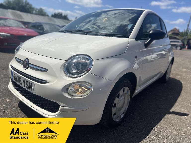 2016 Fiat 500 1.2 Pop Euro 6 (s/s) 3dr HATCHBACK Petrol Manual