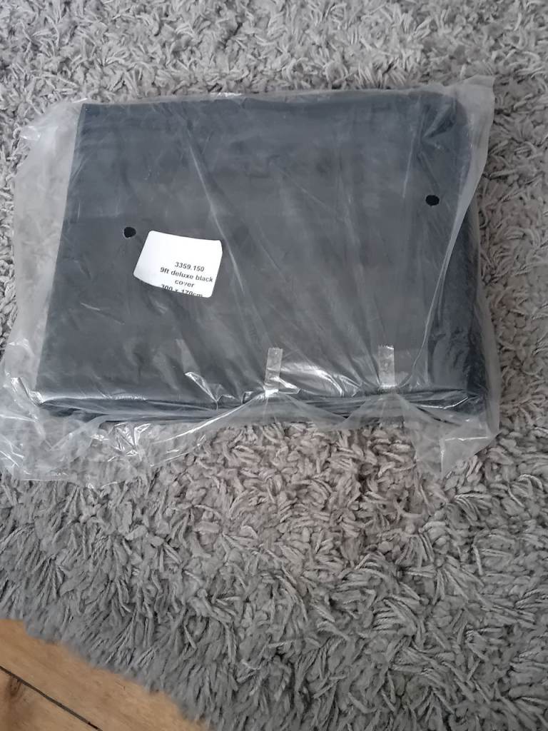 Sam Leisure 9ft Deluxe Black Pool/Snooker Cover 