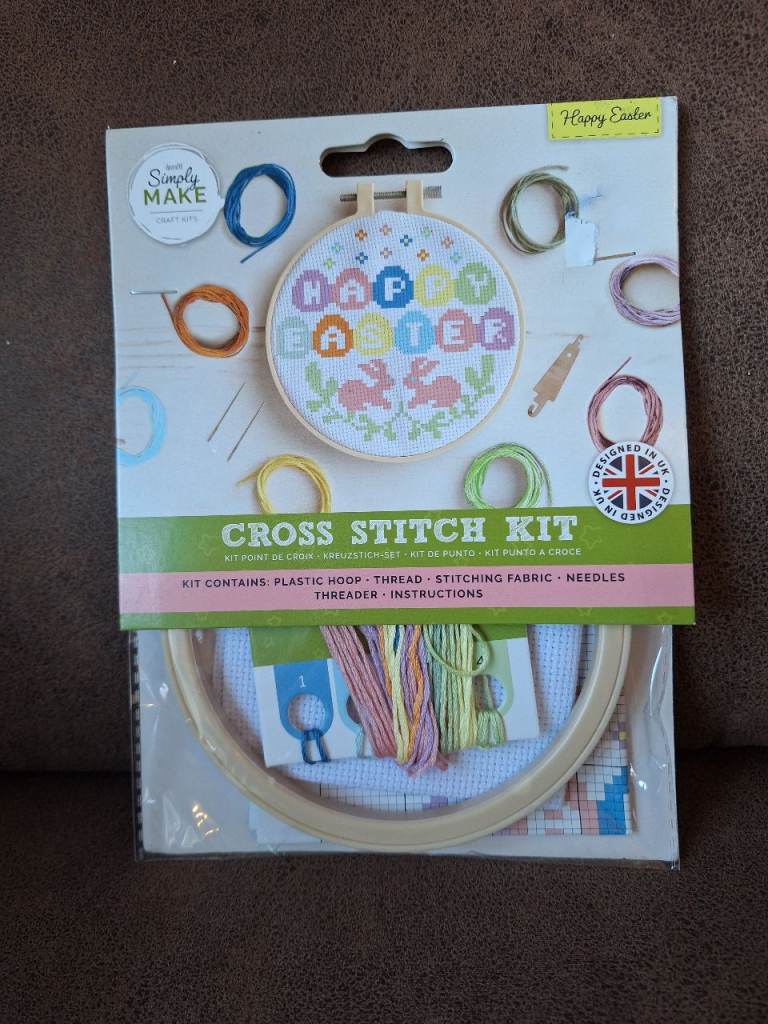 Childrens Easter Cross Stitch Kit Craft Gift Brand New