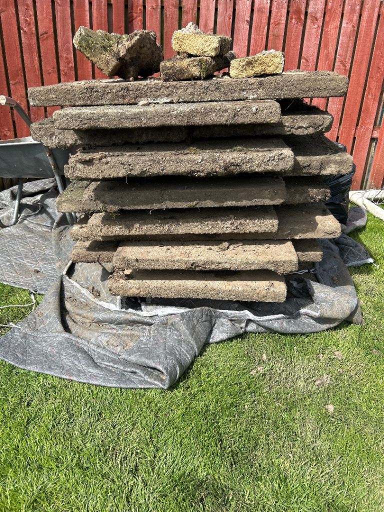 Free Garden Slabs Used