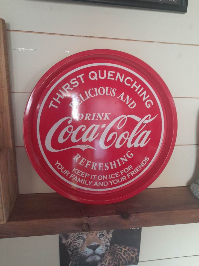 Coca cola round tray
